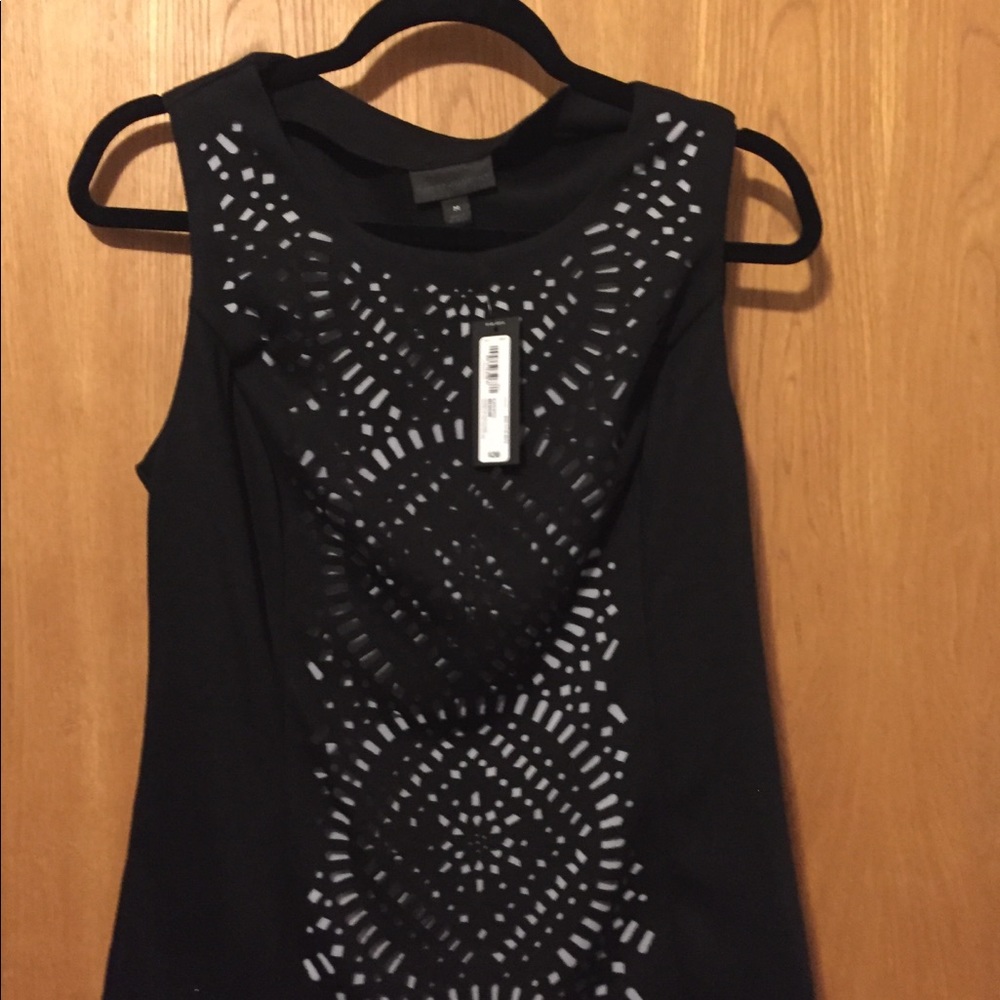 Sleeveless black top